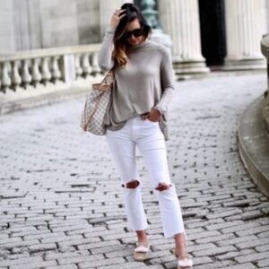 MOTHER Insider Crop Step Fray Little Miss Innocent Size: 25